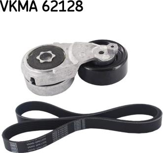 SKF VKMA 62128 - Jeu de courroies trapézoïdales à nervures cwaw.fr