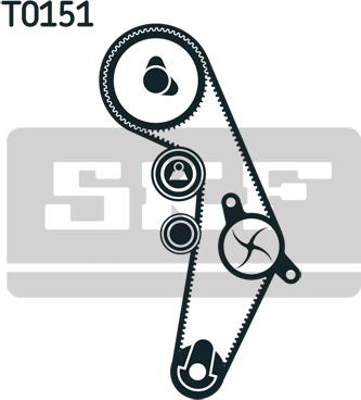 SKF VKMC 01918-2 - Pompe à eau + kit de courroie de distribution cwaw.fr