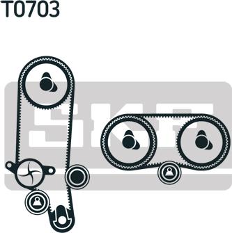 SKF VKMC 01122 - Pompe à eau + kit de courroie de distribution cwaw.fr