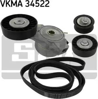 SKF VKMA 34522 - Jeu de courroies trapézoïdales à nervures cwaw.fr