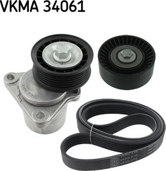 SKF VKMA 34061 - Jeu de courroies trapézoïdales à nervures cwaw.fr