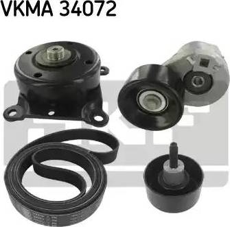 SKF VKMA 34072 - Jeu de courroies trapézoïdales à nervures cwaw.fr