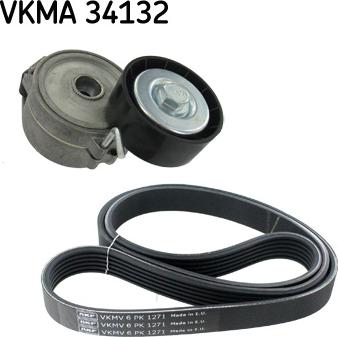 SKF VKMA 34132 - Jeu de courroies trapézoïdales à nervures cwaw.fr