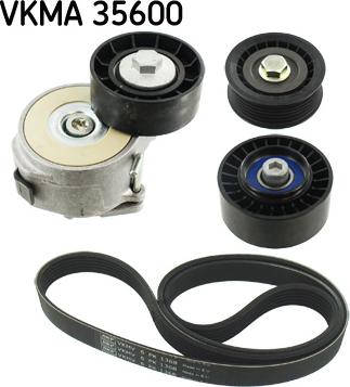 SKF VKMA 35600 - Jeu de courroies trapézoïdales à nervures cwaw.fr