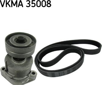 SKF VKMA 35008 - Jeu de courroies trapézoïdales à nervures cwaw.fr