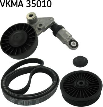 SKF VKMA 35010 - Jeu de courroies trapézoïdales à nervures cwaw.fr