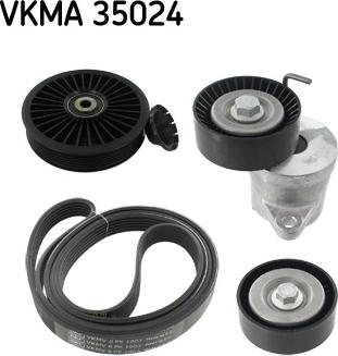 SKF VKMA 35024 - Jeu de courroies trapézoïdales à nervures cwaw.fr