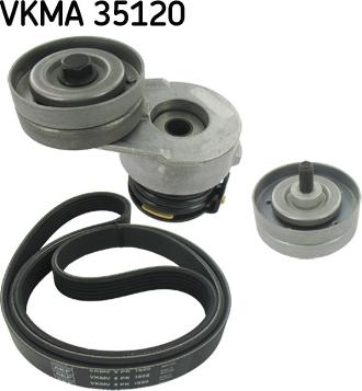 SKF VKMA 35120 - Jeu de courroies trapézoïdales à nervures cwaw.fr