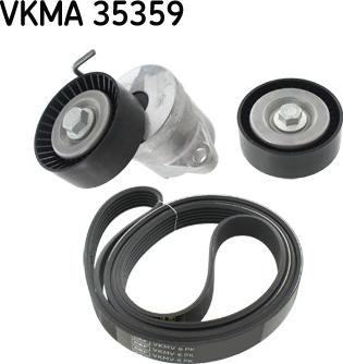 SKF VKMA 35359 - Jeu de courroies trapézoïdales à nervures cwaw.fr