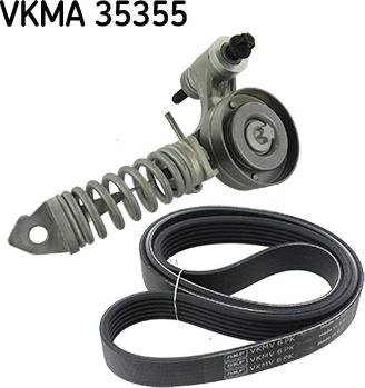 SKF VKMA 35355 - Jeu de courroies trapézoïdales à nervures cwaw.fr