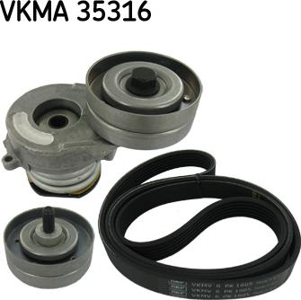 SKF VKMA 35316 - Jeu de courroies trapézoïdales à nervures cwaw.fr