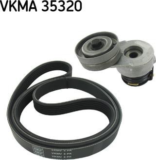 SKF VKMA 35320 - Jeu de courroies trapézoïdales à nervures cwaw.fr