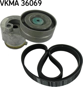 SKF VKMA 36069 - Jeu de courroies trapézoïdales à nervures cwaw.fr