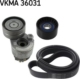 SKF VKMA 36031 - Jeu de courroies trapézoïdales à nervures cwaw.fr