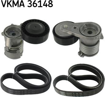 SKF VKMA 36148 - Jeu de courroies trapézoïdales à nervures cwaw.fr