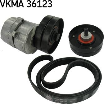 SKF VKMA 36123 - Jeu de courroies trapézoïdales à nervures cwaw.fr