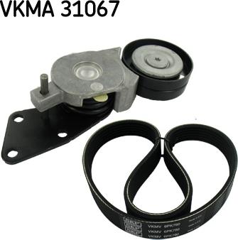 SKF VKMA 31067 - Jeu de courroies trapézoïdales à nervures cwaw.fr