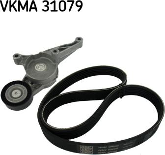 SKF VKMA 31079 - Jeu de courroies trapézoïdales à nervures cwaw.fr