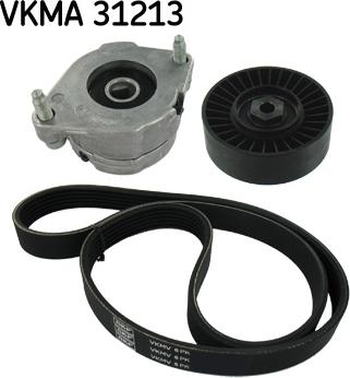 SKF VKMA 31213 - Jeu de courroies trapézoïdales à nervures cwaw.fr