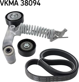 SKF VKMA 38094 - Jeu de courroies trapézoïdales à nervures cwaw.fr