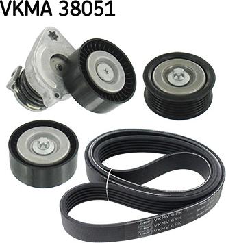 SKF VKMA 38051 - Jeu de courroies trapézoïdales à nervures cwaw.fr