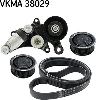 SKF VKMA 38029 - Jeu de courroies trapézoïdales à nervures cwaw.fr