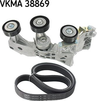 SKF VKMA 38869 - Jeu de courroies trapézoïdales à nervures cwaw.fr