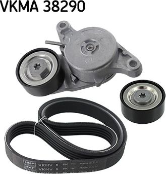 SKF VKMA 38290 - Jeu de courroies trapézoïdales à nervures cwaw.fr