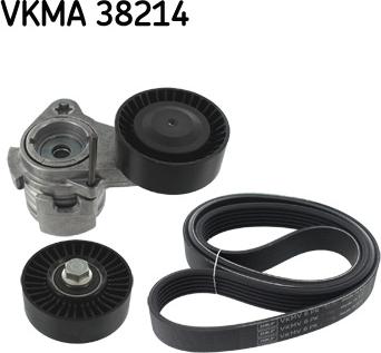 SKF VKMA 38214 - Jeu de courroies trapézoïdales à nervures cwaw.fr