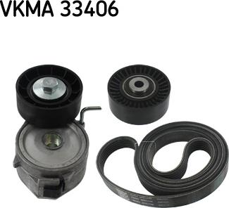 SKF VKMA 33406 - Jeu de courroies trapézoïdales à nervures cwaw.fr