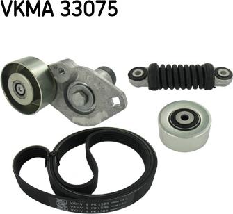 SKF VKMA 33075 - Jeu de courroies trapézoïdales à nervures cwaw.fr