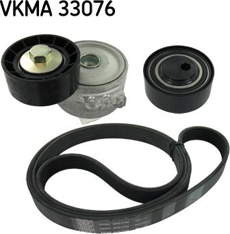 SKF VKMA 33076 - Jeu de courroies trapézoïdales à nervures cwaw.fr