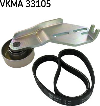 SKF VKMA 33105 - Jeu de courroies trapézoïdales à nervures cwaw.fr