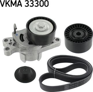 SKF VKMA 33300 - Jeu de courroies trapézoïdales à nervures cwaw.fr