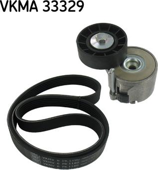 SKF VKMA 33329 - Jeu de courroies trapézoïdales à nervures cwaw.fr