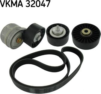 SKF VKMA 32047 - Jeu de courroies trapézoïdales à nervures cwaw.fr