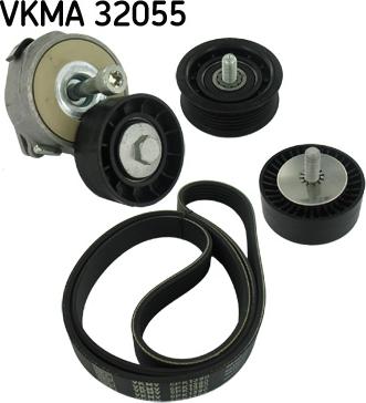 SKF VKMA 32055 - Jeu de courroies trapézoïdales à nervures cwaw.fr