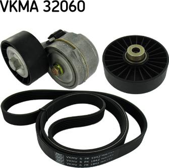 SKF VKMA 32060 - Jeu de courroies trapézoïdales à nervures cwaw.fr