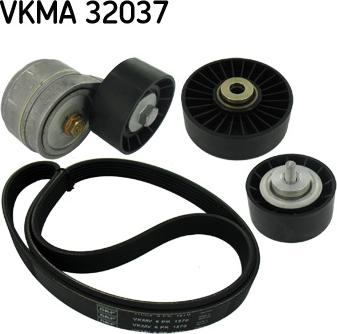 SKF VKMA 32037 - Jeu de courroies trapézoïdales à nervures cwaw.fr