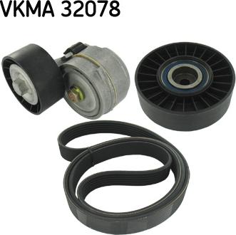 SKF VKMA32078 - Jeu de courroies trapézoïdales à nervures cwaw.fr