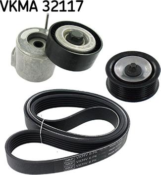 SKF VKMA 32117 - Jeu de courroies trapézoïdales à nervures cwaw.fr