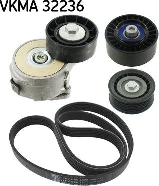 SKF VKMA 32236 - Jeu de courroies trapézoïdales à nervures cwaw.fr