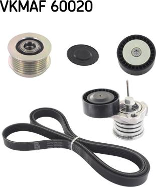 SKF VKMAF 60020 - Jeu de courroies trapézoïdales à nervures cwaw.fr