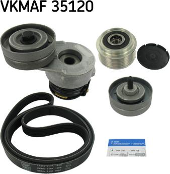 SKF VKMAF 35120 - Jeu de courroies trapézoïdales à nervures cwaw.fr