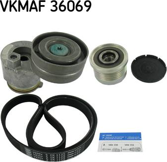 SKF VKMAF 36069 - Jeu de courroies trapézoïdales à nervures cwaw.fr