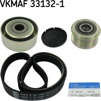 SKF VKMAF 33132-1 - Jeu de courroies trapézoïdales à nervures cwaw.fr