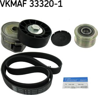 SKF VKMAF 33320-1 - Jeu de courroies trapézoïdales à nervures cwaw.fr