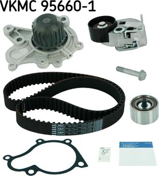 SKF VKMC 95660-1 - Pompe à eau + kit de courroie de distribution cwaw.fr