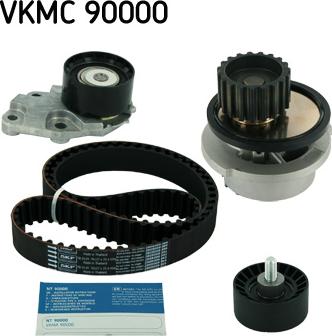 SKF VKMC 90000 - Pompe à eau + kit de courroie de distribution cwaw.fr