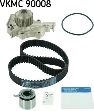 SKF VKMC 90008 - Pompe à eau + kit de courroie de distribution cwaw.fr